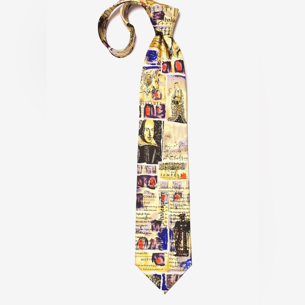 Vintage Rare Alynn Silk Shakespeare Tempest Dream Men’s Tie
